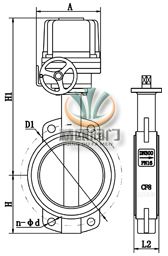 电动软密封蝶阀 (全衬胶、半衬胶) 