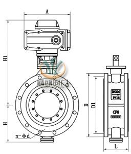 电动硬密封蝶阀 (法兰式)