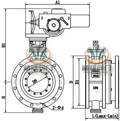 电动伸缩法兰蝶阀 