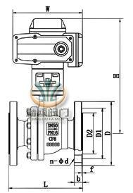 Q941F4耐腐蚀电动球阀 (配HR执行器) 