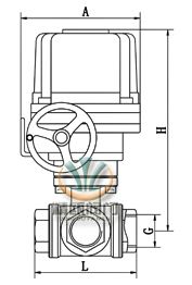 电动三通内螺纹球阀 (配HQ)