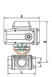 电动三通内螺纹球阀 (配HR) 