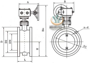 手动通风蝶阀 (蜗轮传动)