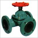 三通衬胶隔膜阀