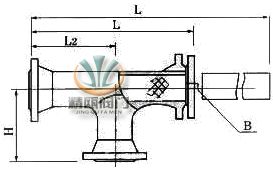 T型管道过滤器 (结构图) 