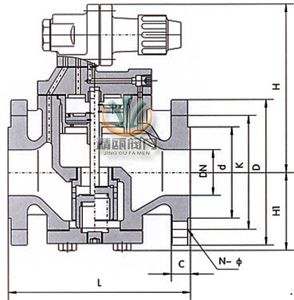 YG43H/Y高灵敏度蒸汽减压阀 (结构尺寸图) 