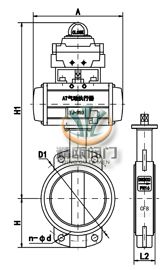 防爆型气动蝶阀 (软密封)