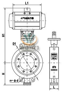 气动金属密封蝶阀