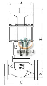 ZSQP气动快速切断阀 (顶装手轮) 