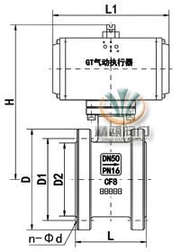 气动超薄球阀GT执行器)