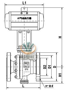 气动高温球阀 (固定式阀体)
