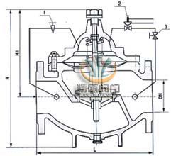 800X压差旁通平衡阀 (结构图)