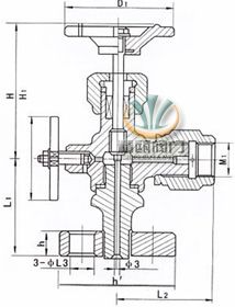 J49H针型阀 (结构图) 